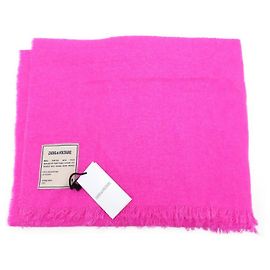 NUOVA SCIARPA ZADIG & VOLTAIRE ORELY WGAM0802F STOLE ROSA FLUO NEW SCIARPA Rosa