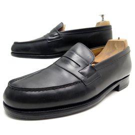 JM Weston-JM WESTON LOAFERS 180 7.5D 42 BLACK LEATHER LOAFERS SHOES-Black