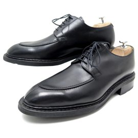 Paraboot-NEW AVIGNON PARABOOT SHOES 7 41 BLACK LEATHER SHOES DERBY-Black