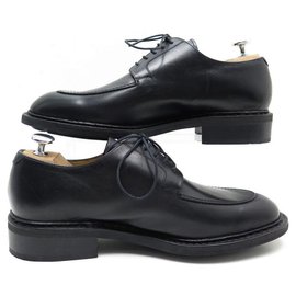 Paraboot-NEW AVIGNON PARABOOT SHOES 7 41 BLACK LEATHER SHOES DERBY-Black