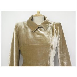 Fendi-NEW FENDI COAT 42 It 38 FR M VELVET JACKET COAT-Brown