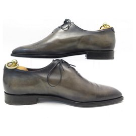 Berluti-NEW BERLUTI RICHELIEU ALESSANDRO SHOES 9.5 43.5 BROWN LEATHER SHOES-Brown