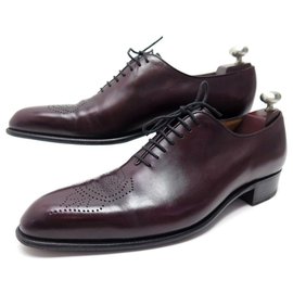 JM Weston-JM WESTON CYCLING ONE CUT SHOES 538 8C 42 RICHELIEU ED. LEATHER LIMITED-Purple