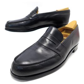 JM Weston-JM WESTON LOAFERS 180 9C 43 IN BLACK LEATHER + SHOES-Black