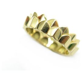 BAGUE FRED UNE ILE D'OR 2 RANGS TAILLE 54 OR JAUNE 18K + BOITE GOLD RING Doré