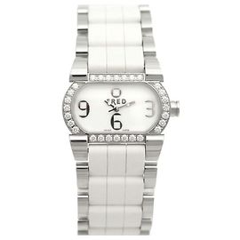 NEUE FRED MOVE UHR 1 EIN FD012111 21 MM QUARZ DIAMANTEN + UHRENBOX Silber