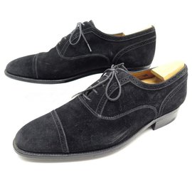 JM Weston-JM WESTON SHOES 478 8.5E 42.5 BLACK VELVET calf leather + SHOES TAPER-Black