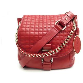 HANDBAG MAC DOUGLAS BESACE MANDALAY PROCIDA BANDOULIERE LEATHER RED BAG Red