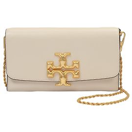 Tory Burch Pochette Eleanor en Cuir Beige Neuf Crème Autre Jaune