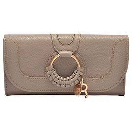 See by Chloé Billetera Hana en cuero gris motty Gris
