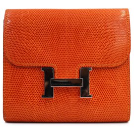 Hermès Hermes Constance Wallet Orange Coral