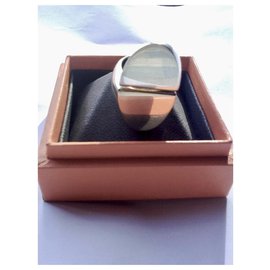 Hermès-INITIALER Ring-Silber