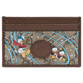 Gucci-Porta-cartões Gucci x Disney-Marrom