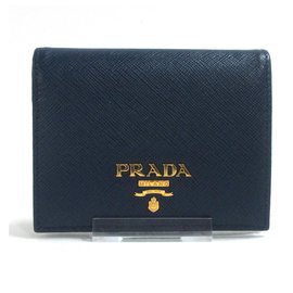 Prada-PRADA wallet-Navy blue