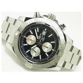 Breitling-BREITLING Super AvengerII Chrono black Dial A13371 Genuine goods Mens-Black