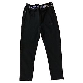 Calvin Klein Hose mit Logo am Bund in Schwarz Schwarz