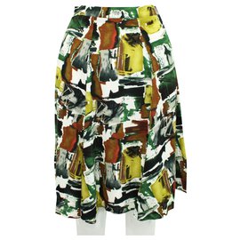 Reformation-High Waisted Multicolor Print Skirt-Other