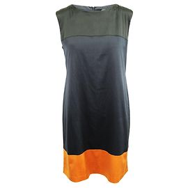 Theory Cor preta, Vestido azul marinho e laranja Azul Azul marinho