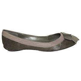 Ash Ballerines Marron Foncé à Poils de Veau Marron