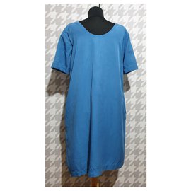 Ganni-Vestidos-Azul