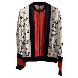 Pier Antonio Gaspari Printed viscose blouson Multiple colors
