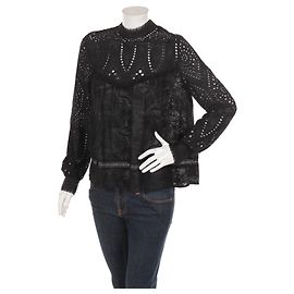 Autre Marque Blusa de algodão preta Ravn Preto