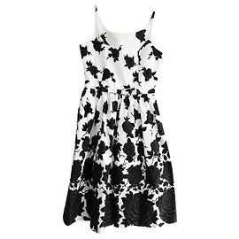 Autre Marque Robe sans manches à imprimé rose noir et blanc J&M Davidson Noir Blanc