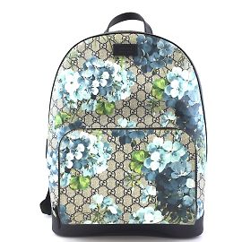 Gucci Backpack Blooms Print Logo Beige GG Supreme Canvas Multiple colors