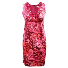 Rebecca Taylor Kleid mit Blumendruck Pink