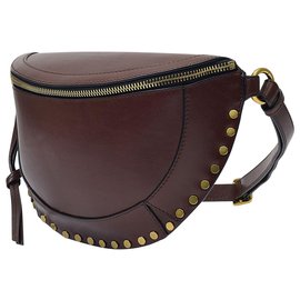 Isabel Marant-Belt Bag Skano in Brown Leather-Brown