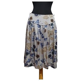 Autre Marque Gonna midi in viscosa multicolore Multicolore