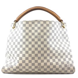 Louis Vuitton-Toile Louis Vuitton Artsy MM Damier Azur-Blanc