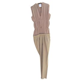 Mono sin mangas Liu.Jo beige de algodón Beige
