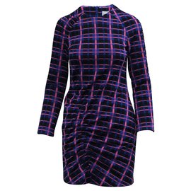 Bimba & Lola Long Sleeve Checked Colorful Dress Other