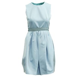 Carven Robe élégante bleu clair avec dos ouvert Bleu