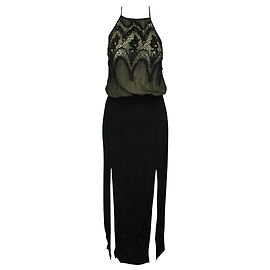 Magali Pascal Robe longue élégante avec embellissements Noir