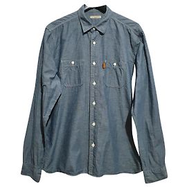 Burberry Blue Cotton Shirt XL Blue
