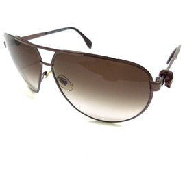 Occhiali Alexander McQueen Marrone