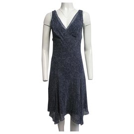 Diane Von Furstenberg-DvF Dita silk dress-White,Blue