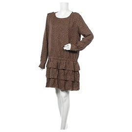 Maison Scotch Kleid Braun Polyester XL Braun