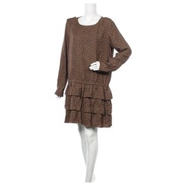 Robe Maison Scotch Marron Polyester XL Marron