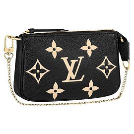 Louis Vuitton LV Mini pochette black Black