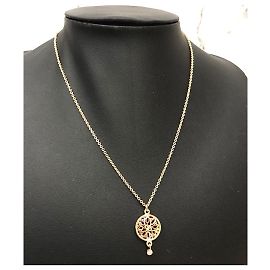 Hermès Hermes Passerelle PM 18Collar de oro K Dorado