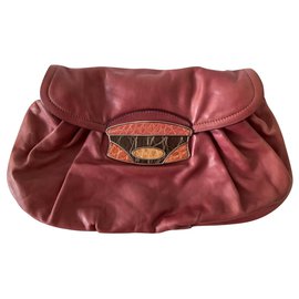 Prada-Vintage leather clutch bag-Other