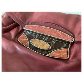 Prada-Bolsa clutch de couro vintage-Outro