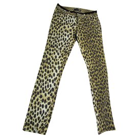Just Cavalli-Raro- Just Cavalli slim V. Jeans Bassa para mulheres, Nunca usado, com tags originais-Estampa de leopardo
