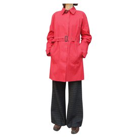 Burberry-imperméable Burberry type Mackintosh t 40-Rouge