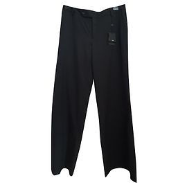Bruuns Bazaar Schwarze Wollhose Schwarz