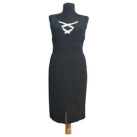 Emporio Armani Kleid Schwarz Viscose Schwarz