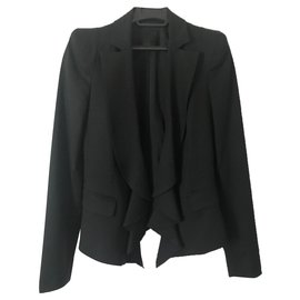 Pinko Black Viscose Jacket S Black